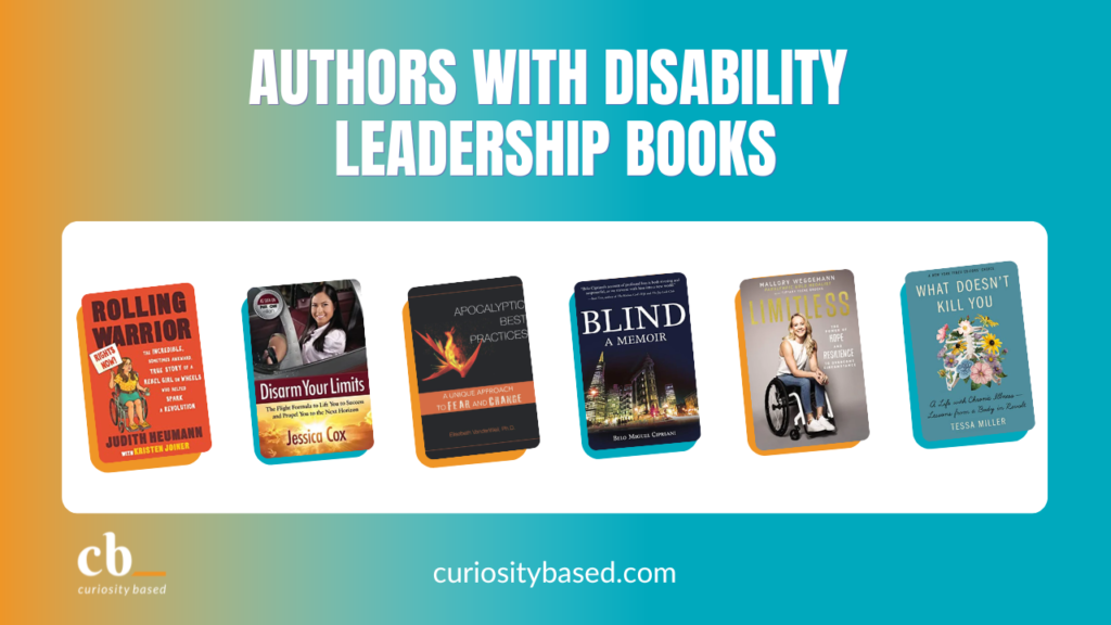 Authors with Disability Leadership Booklist: image of some featured books