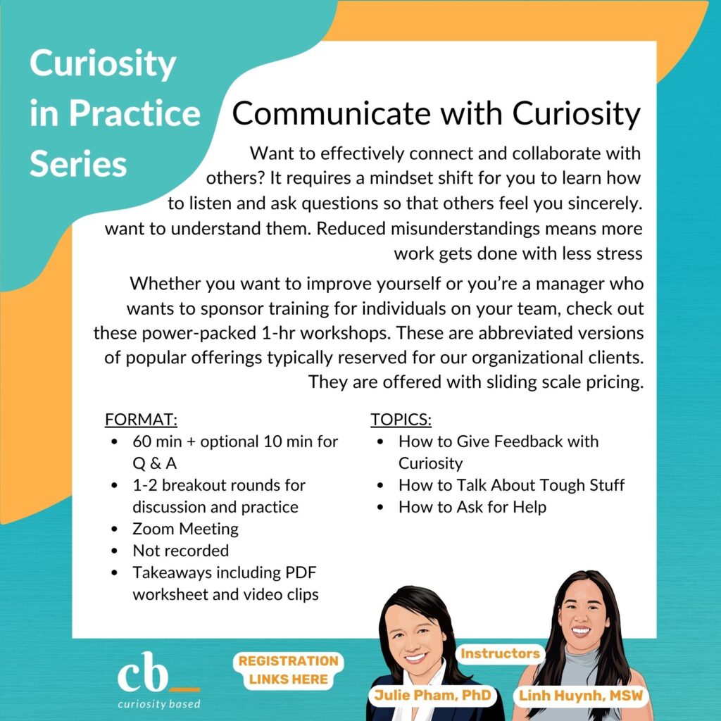 CuriosityBased Upcoming Workshop Series